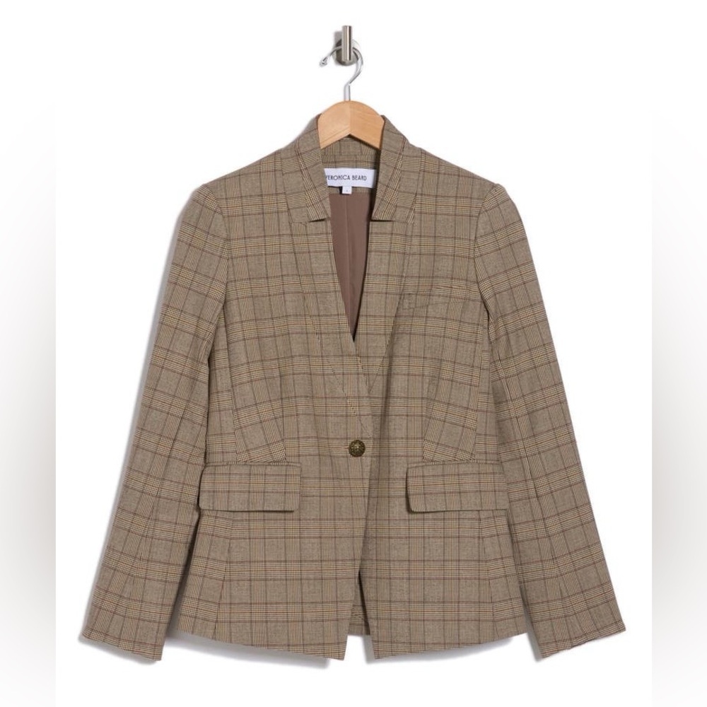 NWT $698 Veronica Beard Plaid Dickey Jacket - Picture 3 of 3